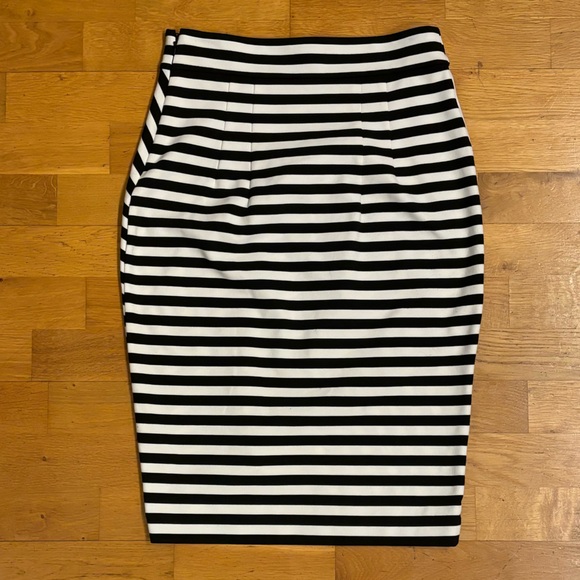 Express Striped Wrap Skirt - Picture 3 of 3